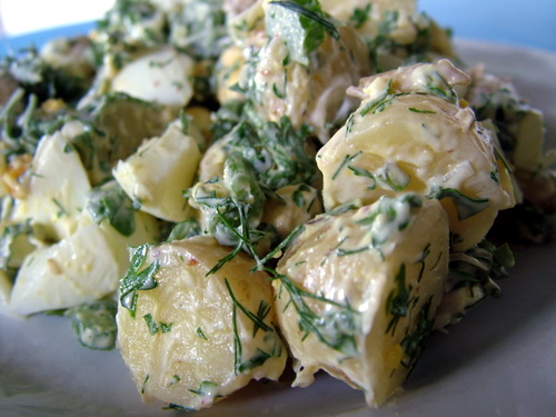 potato salad with two minute mayonnaise