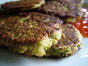 zucchini and feta patties