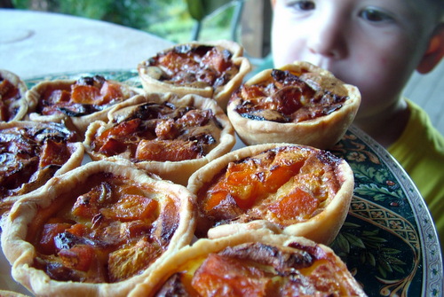 pumpkin feta tarts